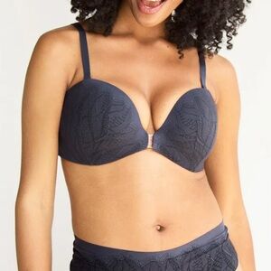 Evelyn & Bobbie Smooth Lace Bustier‎ Bra Size 38DD